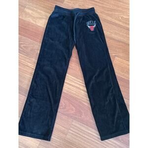 Chicago Bulls Velour Wide Leg Pants
